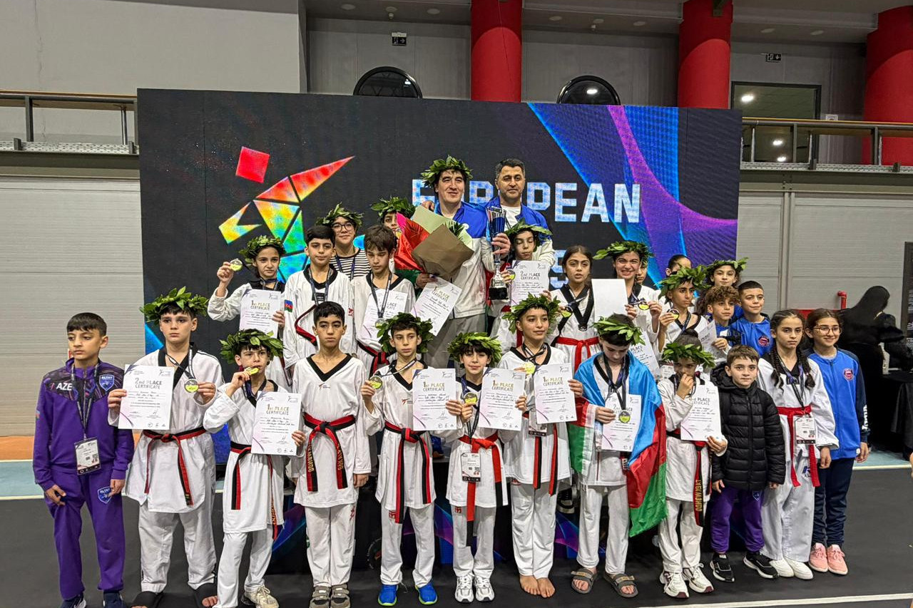 Azərbaycan taekvondoçuları Avropa birinciliyində 15 medalla fərqləniblər - FOTO/VİDEO