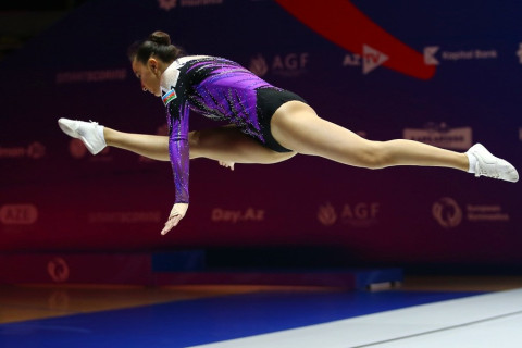Gəncədə keçirilən aerobika gimnastikası üzrə Avropa çempionatının ikinci günü yekunlaşıb - YENİLƏNİB + FOTO