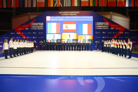 Gəncədə keçirilən aerobika gimnastikası üzrə Avropa çempionatının ikinci günü yekunlaşıb - YENİLƏNİB + FOTO