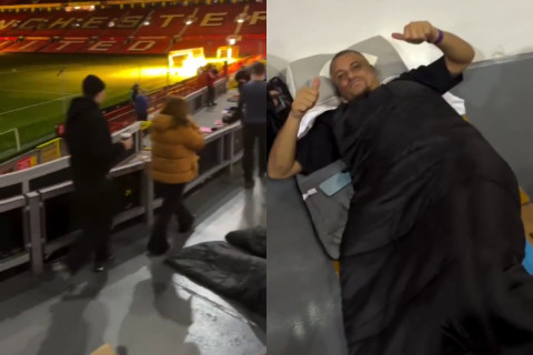 “Old Trafford”da gecələyərək evsizlərə yardım kampaniyasına qoşulublar - VİDEO