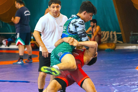 Azerbaijani wrestlers intensify preparations for Islamic Solidarity Games in Riyadh - PHOTO