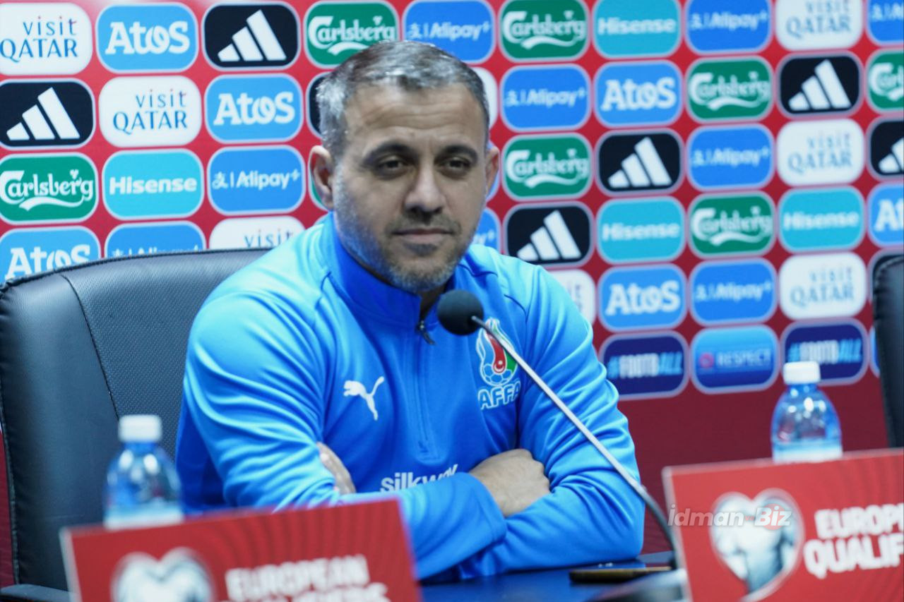 Millinin baş məşqçisi: “Sabah azarkeşlərimizi sevindirməyə çalışacağıq”