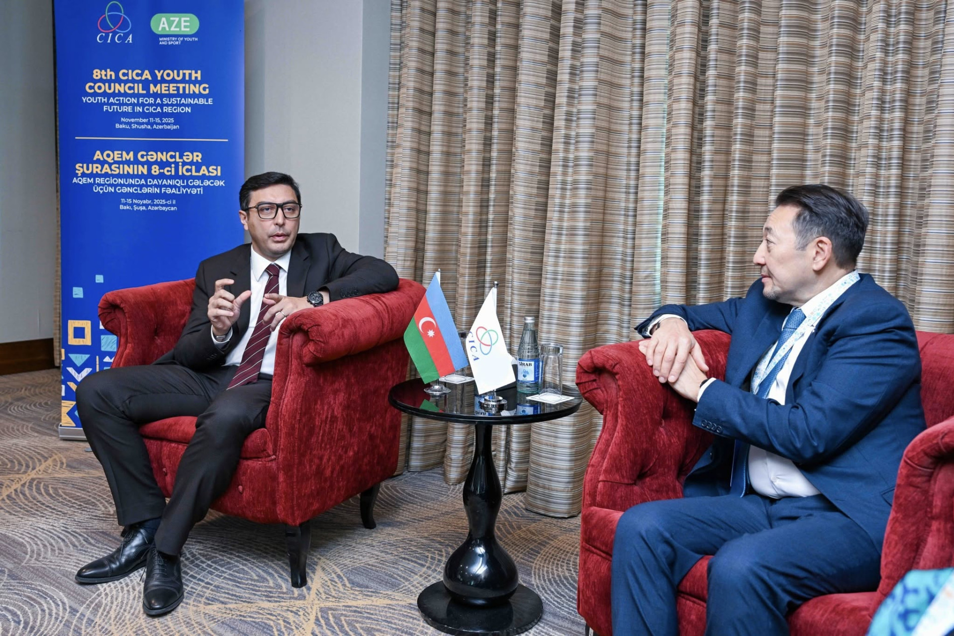 Fərid Qayıbov AQEM-in baş katibi ilə əməkdaşlıq məsələlərini müzakirə edib - FOTO