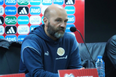 Arnar Qunnlauqsson: “Azərbaycan millisinə qarşı oyunda yaxşı nəticə əldə etməyə məcburuq”