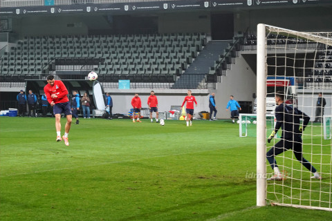 Azərbaycan millsinin İslandiya ilə oyundan öncəsi məşqi - FOTO
