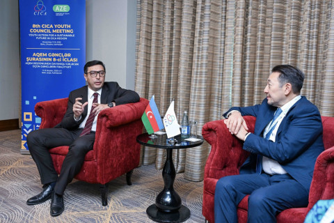 Fərid Qayıbov AQEM-in baş katibi ilə əməkdaşlıq məsələlərini müzakirə edib - FOTO