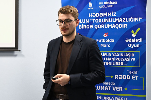 Azərbaycanın U-19 millisi üçün maarifləndirici sessiya keçirilib - FOTO