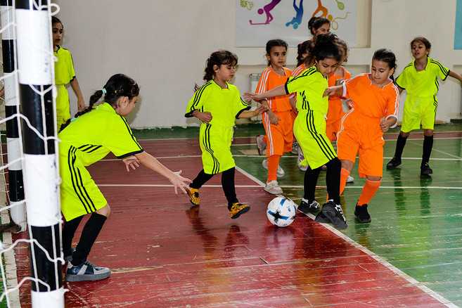 AFFA-nın təşkil etdiyi “Məktəbli Qızlar” turnirində növbəti qrup oyunlarına start verildi - FOTO