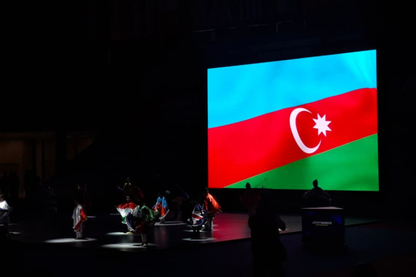 Gəncədə aerobika gimnastikası üzrə Avropa çempionatının açılış mərasimi keçirilib - FOTO