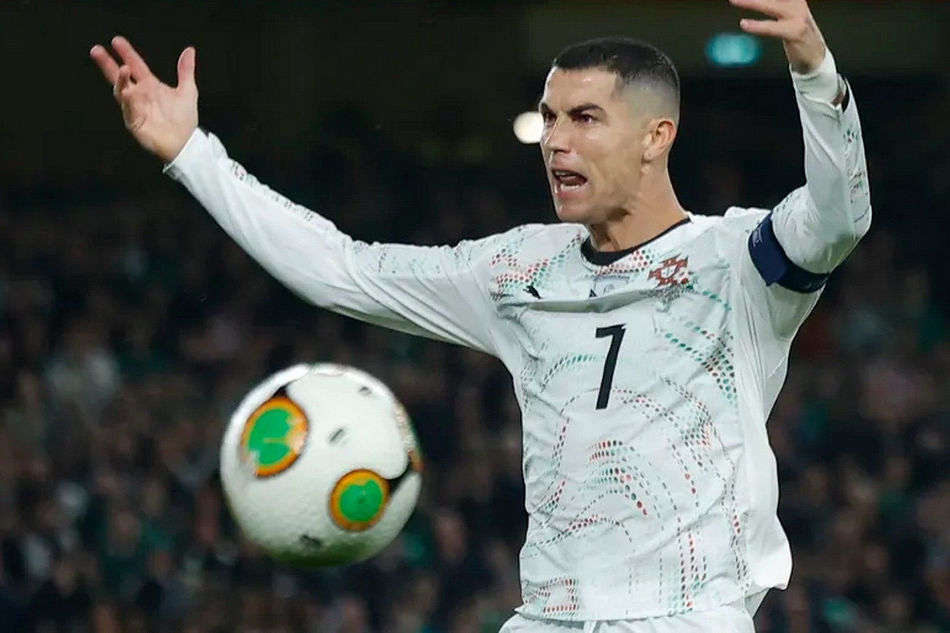 WATCH: Cristiano Ronaldo receives first red card for Portugal