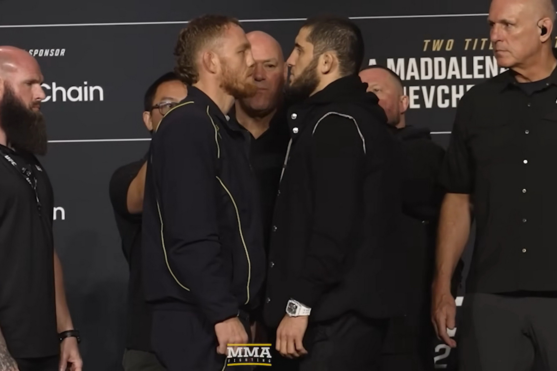 Della Maddalena və İslam Mahaçevin ilk gərgin qarşılaşması - VİDEO