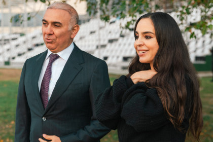 Leyla Əliyeva Mingəçevirdə yerləşən avarçəkmə bazasında idmançılarla görüşüb - FOTO