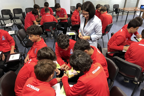 Azərbaycan U-15 futbol millisi üçün seminar təşkil edilib - FOTO