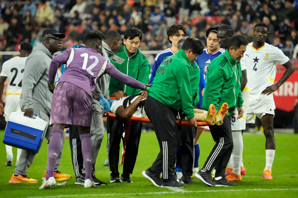 Japan’s Ao Tanaka causes serious injury to Ghana’s Abu Francis in friendly - VIDEO