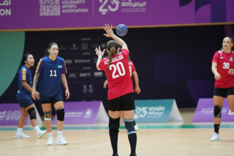 Azərbaycanın həndbol millisi VI İslam Həmrəyliyi Oyunlarında növbəti matçını keçirib - FOTO