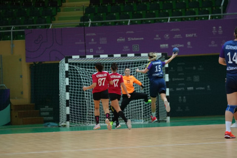 Azərbaycanın həndbol millisi VI İslam Həmrəyliyi Oyunlarında növbəti matçını keçirib - FOTO