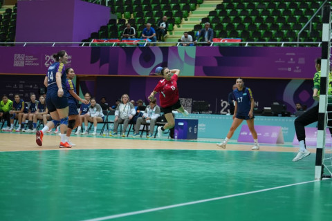 Azərbaycanın həndbol millisi VI İslam Həmrəyliyi Oyunlarında növbəti matçını keçirib - FOTO