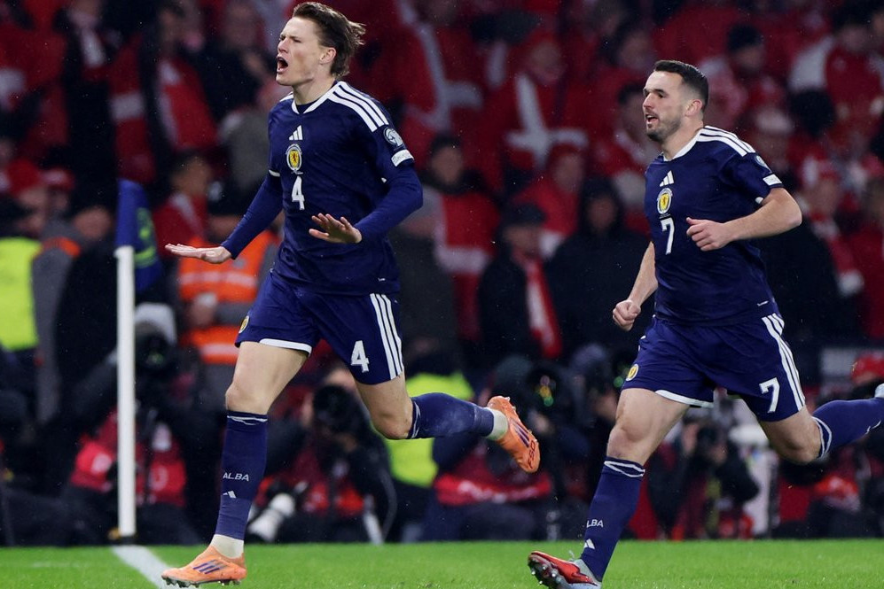 Шотландия победила Данию и вышла на чемпионат мира-2026 - ВИДЕО