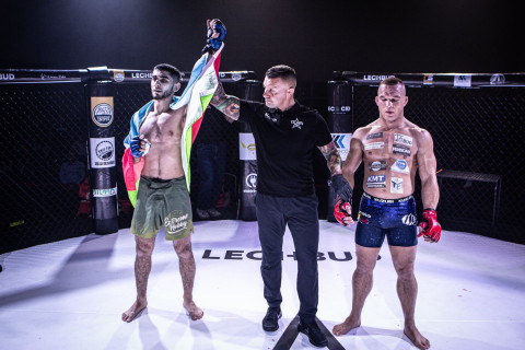 Azerbaijani MMA fighter wins choke at MMA Talents in Poland