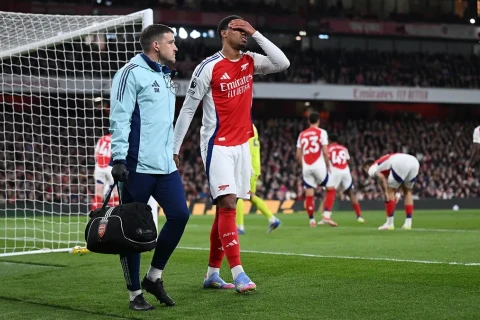 "Арсенал" лишился ключевого защитника минимум на месяц