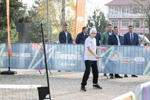 Qəbələdə IV İdman Festivalının açılış mərasimi olub - FOTO