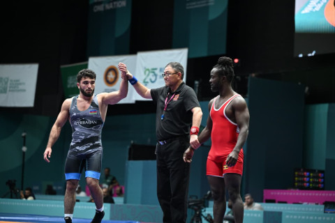 Azərbaycanın daha bir sərbəst güləşçisi İslamiadada finala vəsiqə qazanıb - YENİLƏNİB + FOTO