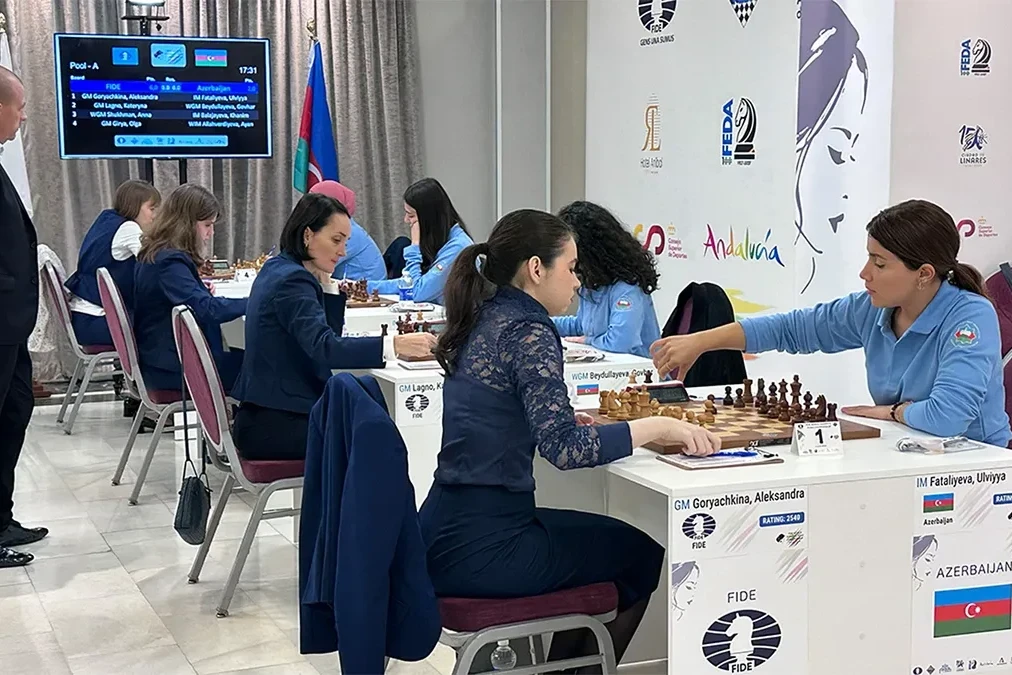 Азербайджанские шахматистки вышли в полуфинал командного чемпионата мира