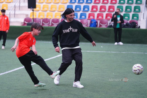 Heydər Əliyevin xatirəsinə həsr olunmuş minifutbol turnirinin açılış mərasimi keçirilib - FOTO