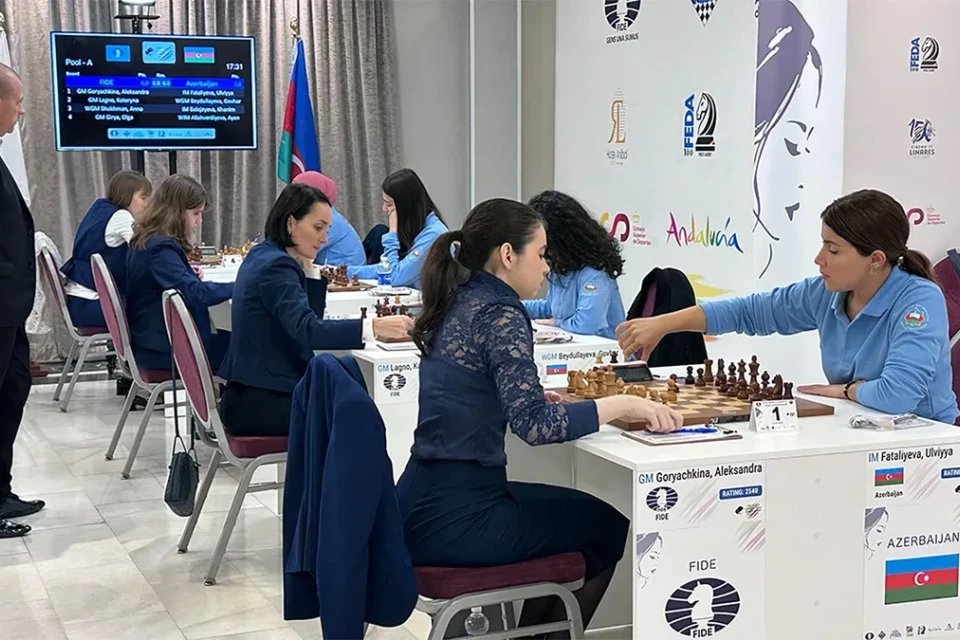 Dünya çempionatı: Şahmat üzrə millimizin yarımfinaldakı rəqibi müəyyənləşib