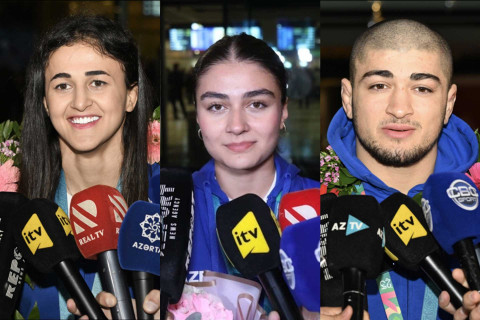 İslamiadanın medalçıları təəssüratlarını bölüşüblər