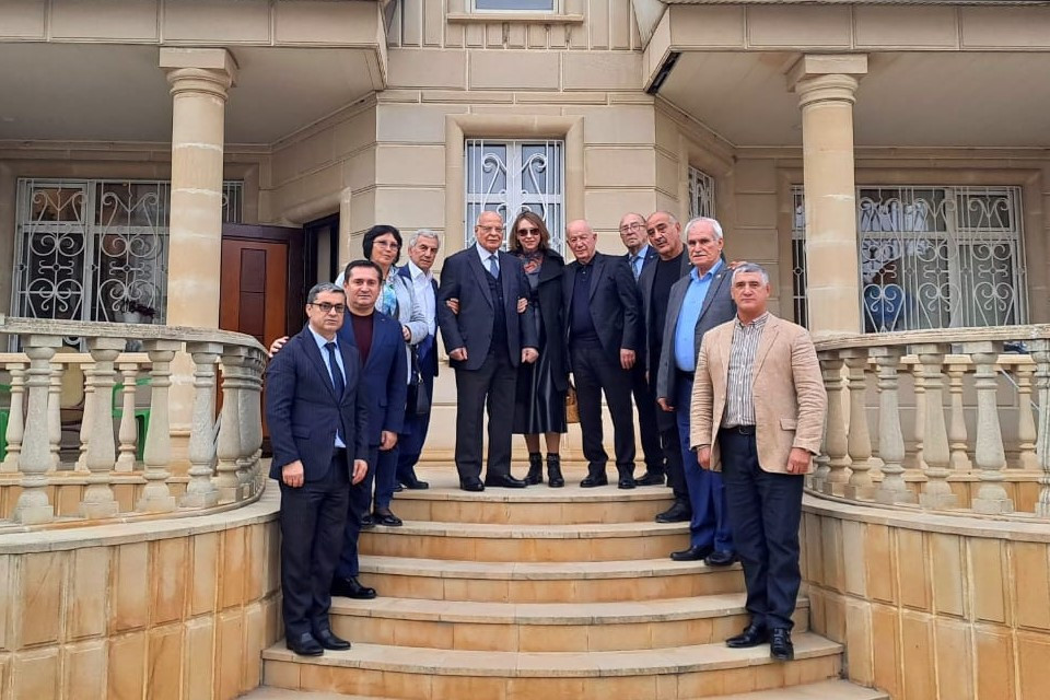 Veteran idmançılar Ağacan Abıyevin evində - FOTO