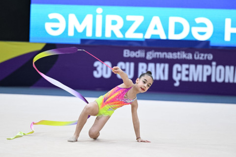 Стартовал 30-й чемпионат Баку по художественной гимнастике - ФОТО