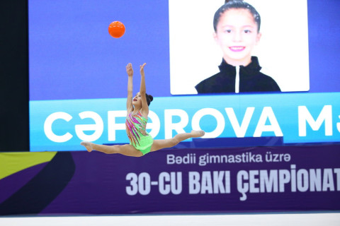 Zərif gimnastların Bakı birinciliyi başa çatdı - FOTO
