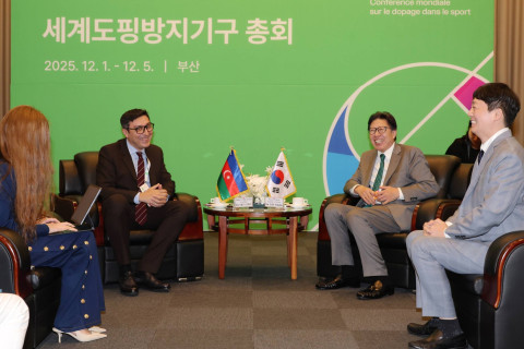 Fərid Qayıbov Dünya Antidopinq Konfransında iştirak edib - FOTO