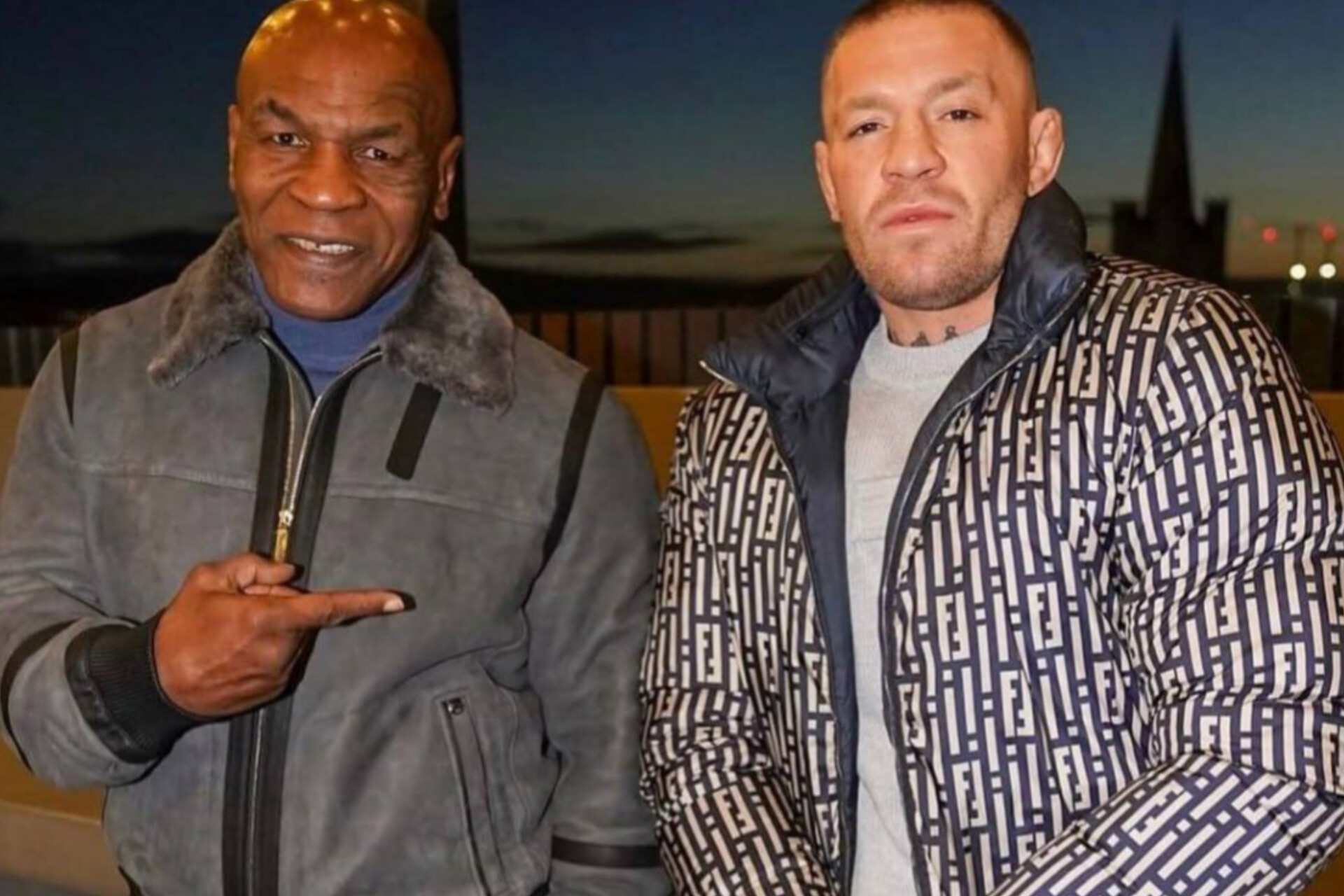 Макгрегор встретился с Майком Тайсоном: бойцов объединяют 63 нокаута