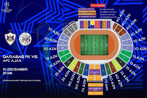 “Qarabağ” - “Ayaks” oyununun biletləri satışa çıxarıldı - QİYMƏTLƏR