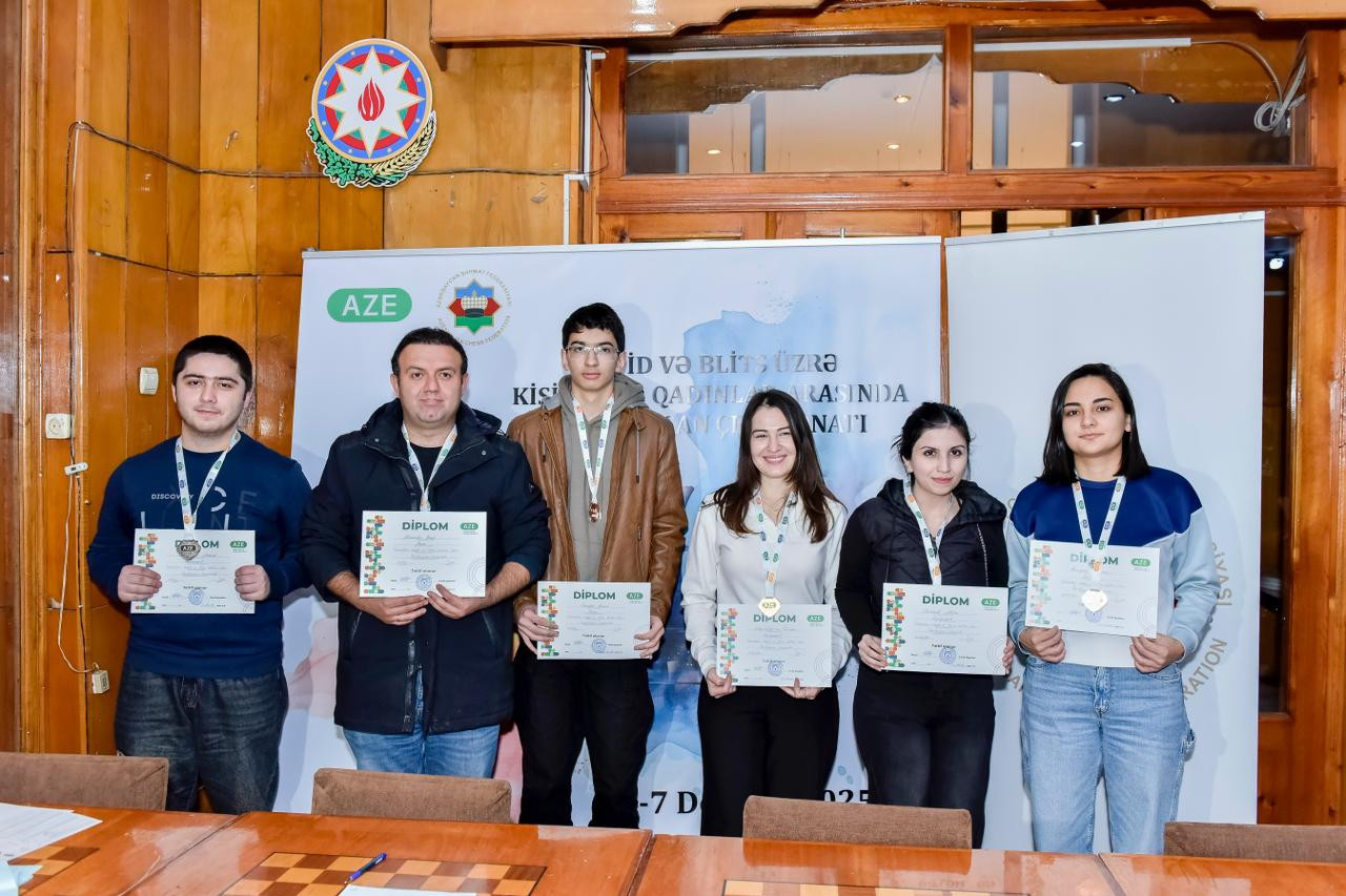 Şahmat üzrə Azərbaycan çempionatının mükafatçıları müəyyənləşib - FOTO