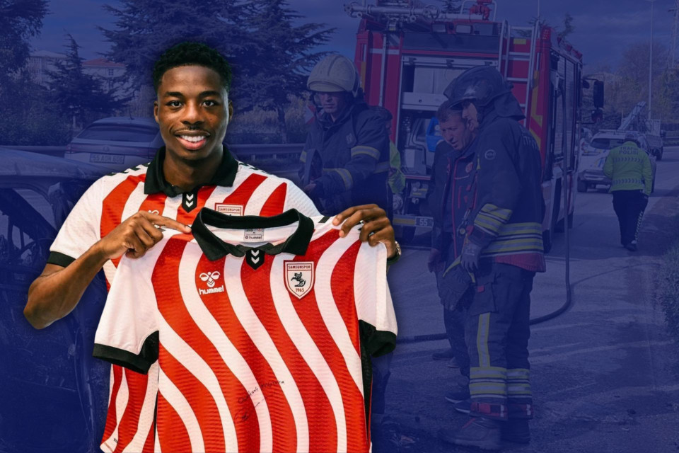 Türkiyə klubunun futbolçusunun maşını yanaraq kül oldu - FOTO/VİDEO