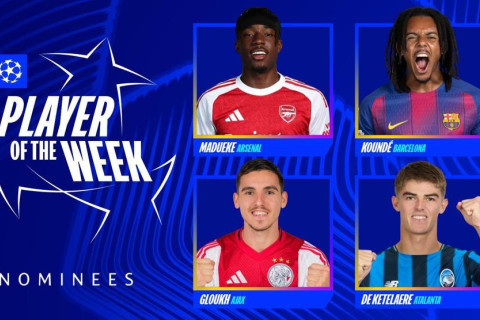 Çempionlar Liqasında həftənin ən yaxşı oyunçusu: dörd namizədin adı açıqlandı