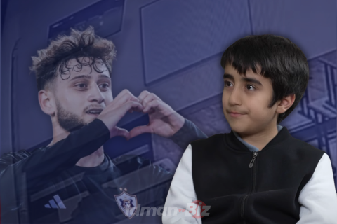 11-year-old Akper Zulfugarov shares his love for Qarabag after watching the match alone in a shelter - VİDEO