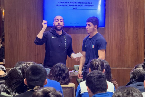 Дзюдоистам из регионов Азербайджана рассказали о вреде допинга - ФОТО