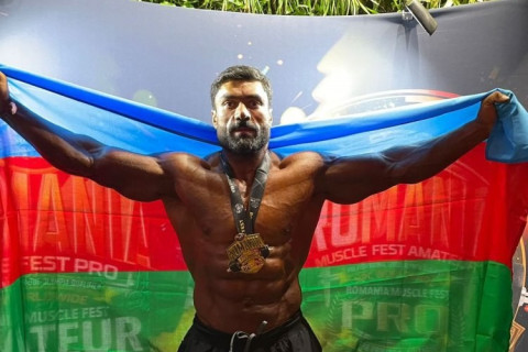 Renowned Azerbaijani mugham performer becomes European bodybuilding champion