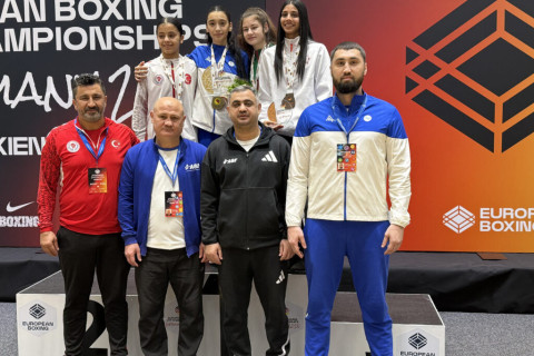 Azərbaycanın iki boksçusu Avropa çempionu olub, ikisi gümüş medal qazanıb - FOTO