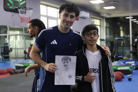 İnternat tipli xüsusi ümumtəhsil məktəbinin şagirdləri “Qarabağ”ın qonağı olublar - FOTO