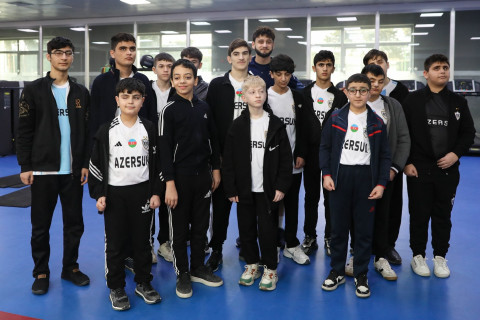 İnternat tipli xüsusi ümumtəhsil məktəbinin şagirdləri “Qarabağ”ın qonağı olublar - FOTO