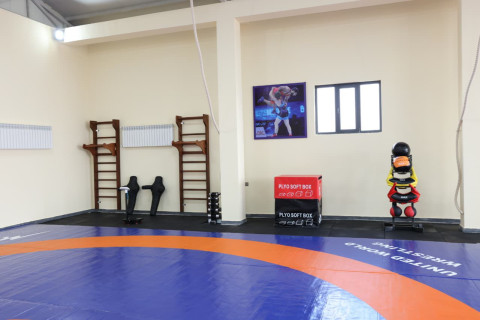 Zabrat qəsəbəsində yunan-Roma güləşi zalı istifadəyə verilib - FOTO