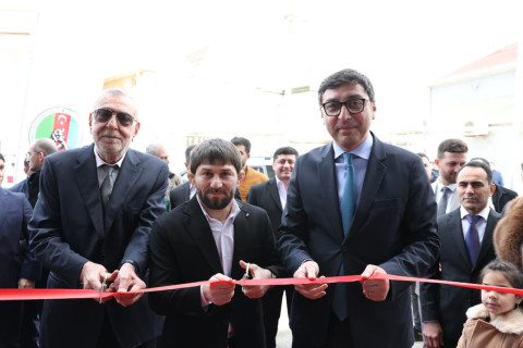 Zabrat qəsəbəsində yunan-Roma güləşi zalı istifadəyə verilib - FOTO