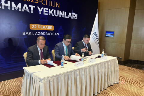 Azərbaycanda şahmatın inkişaf etdirilməsi məqsədilə üç qurum arasında müqavilə imzalanıb - VİDEO