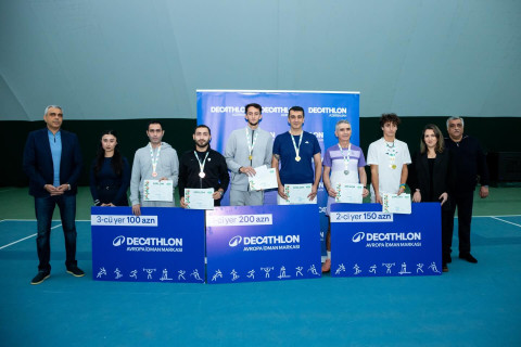 Padel tennisi üzrə ilk Azərbaycan çempionatının qalibləri müəyyənləşib