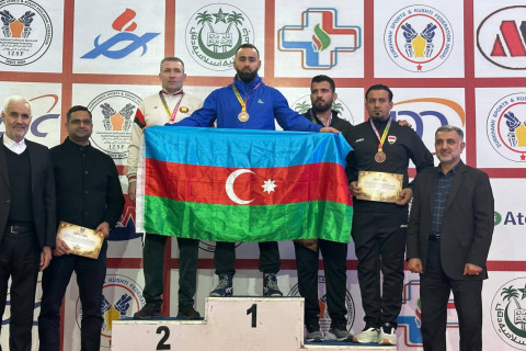 Сборная Азербайджана по зорхане и пехлеванской борьбе успешно выступила на Кубке мира - ФОТО